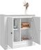 vidaXL - Dressoir - 70x35,5x67,5 - cm - bewerkt - hout - wit