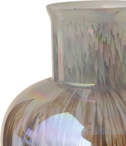 PTMD Xela Windlicht - 14 x 14 x 23,5 cm - Glas - Grijs