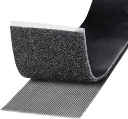 TOOLCRAFT KL50X1000C Klittenband Om vast te plakken Haak- en lusdeel, Extra sterk (l x b) 1000 mm x 50 mm Zwart 1 m