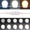 vidaXL - Kaptafel - met - LED-verlichting - 100x40x130 - cm - wit