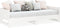 vidaXL - Slaapbank - uitschuifbaar - massief - grenenhout - wit - 2x(90x190) - cm