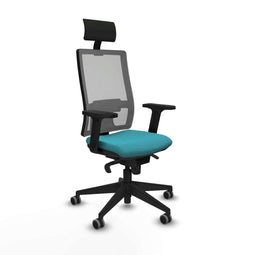Bureaustoel met hoofdsteun Piqueras y Crespo 2D066G1 Turkoois