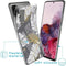 iMoshion Hoesje Geschikt voor Samsung Galaxy S20 Hoesje Siliconen - iMoshion Design hoesje - Meerkleurig / Zwart / Goud / Glamour Botanic