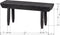 BePureHome Stall Bankje - Hout - Zwart - 42x96x31