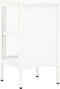 vidaXL - Dressoir - 38x35x70 - cm - metaal - en - glas