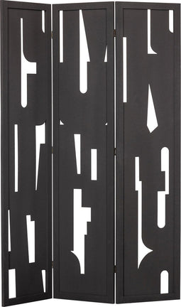 WOOOD Merel Kamerscherm - MDF - Zwart - 170x120x2