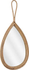 Mica Decorations Rainier Wandspiegel - L28 x H59 cm - Rotan - Bruin