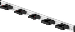 Toolflex H-01 - Aluminium Gereedschapsrail 90cm - 5 Houders - Grijs