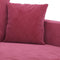 vidaXL - Tweezitsbank - 120 - cm - fluweel - wijnrood