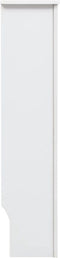 vidaXL Radiatorombouwen 2 st 112x19x81.5 cm MDF wit