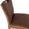SVJ Eetkamerstoelen Vierkant - 59x45x91 cm - Rotan - Bruin - Set van 4