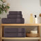 vidaXL - Handdoeken - 4 - st - 100x200cm - 360 - g/m² - 100% - katoen - antracietkleurig