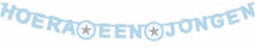 Letterslinger O'tje Kadootje Ster Hoera Jongen Blauw