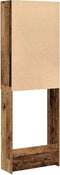 vidaXL - Wasmachinekast - 64x25,5x190 - cm - oud - houtkleurig