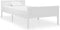 vidaXL - Bedframe - massief - grenenhout - wit - 90x200 - cm