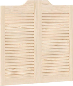 vidaXL - Draaideuren - louvredesign - 1-paar - 80x80 - cm - massief - grenenhout