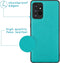iMoshion Hoesje Geschikt voor Samsung Galaxy A72 Hoesje Met Pasjeshouder - iMoshion Luxe Portemonnee - Turquoise