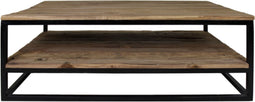 HSM Collection Salontafel met onderplank - oud hout/ijzer