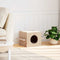 vidaXL - Kattenhuis - 51x35x30 - cm - massief - grenenhout - wit