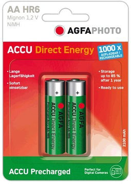 AgfaPhoto Direct Energy - AA Batterijen - NiMH 2100mAh - Groen