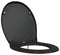vidaXL - Snelle - Afneembare - Toiletzitting - met - Zachte - Sluiting - Duroplast - Zwart