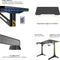 NanoRS - Gaming bureau 100kg max | 750mm hoog | RGB LED achtergrondverlichting - Zwart en rood