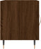vidaXL - Nachtkastje - 40x40x50 - cm - bewerkt - hout - bruin - eikenkleur