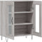 vidaXL - Dressoir - 69,5x34x90 - cm - bewerkt - hout - grijs - sonoma - eikenkleurig