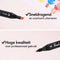 Infinity Goods Twinmarkers - 168 Stuks - Professionele Alcohol Markers - Dubbelzijdige Tip - Opbergtas (168 stuks)
