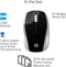 HP 200 - Draadloze Muis - Ergonomisch - Zwart en Zilver