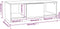 vidaXL - Salontafel - 102x50x36 - cm - bewerkt - hout - hoogglans - wit