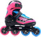 Move Fast verstelbare inlineskates - Maat 34-37 - Unisex - roze/zwart/blauw