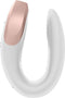 Satisfyer, luxe koppelvibrator met afstandsbediening, 'Double Love' met app en radiografische afstandsbediening, medische siliconen, 8,6 cm