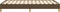 vidaXL - Bedframe - zonder - matras - 120x190 - cm - stof - donkerbruin