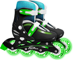 inlineskates stamp skids control met lichtgevende wielen