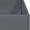 vidaXL - Plantenbak - 80x80x40 - cm - koudgewalst - staal - antracietkleurig