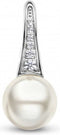 TI SENTO Dames Oorbellen - 925 zilver - Wit parel - 7938PW