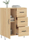 vidaXL - Dressoir - 69,5x34x90 - cm - bewerkt - hout - sonoma - eikenkleurig