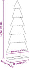 vidaXL - Kerstdecoratie - kerstboom - 180 - cm - metaal - zwart