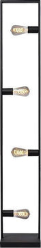 Atmooz - Vloerlamp Riley - Staande Lamp - Stalamp - Woonkamer - Zwart - Hoogte 150cm - Metaal