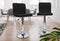 Set van 2 Barstoelen - Draaibaar - Verstelbaar - Kunstleder Zwart (2 stuks)