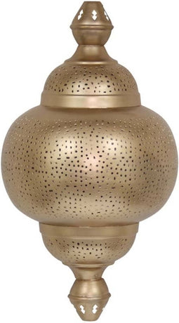 Safaary - Marokkaanse Wandlamp Goud Imran 23 x 12 x 41cm