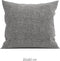 Zohome Kussensloop Lino - Kussenhoes van 80x80 cm - 1 stuk - 100% Katoen - Antraciet