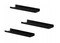 Eugad Wandplanken Set van 3 - Industrieel Design - Zwart Metaal - 43 x 10 x 4 cm (set van 3)