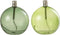J-Line olielamp - glas - groen - small - 2 stuks