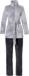 Pastunette fleece huispak - Deluxe - Jungle flower - Grijs - 44