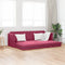 vidaXL - Ligbed - Sofa - 2-in-1 - Wijnrood - 213x144x60 - cm - Velvet