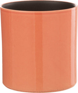 J-Line bloempot Flek - keramiek - roze - small - Ø 16.5 cm
