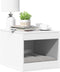 vidaXL - Kattenbakkast - 47x59x42 - cm - bewerkt - hout - wit