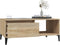 vidaXL - Salontafel - 90x50x36,5 - cm - bewerkt - hout - sonoma - eikenkleurig